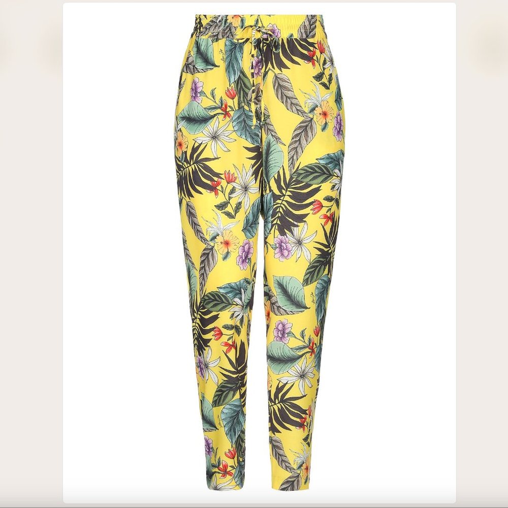 Liu Jo Tropical Floral Print Pants